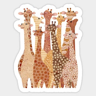 Savanna Giraffes Sticker